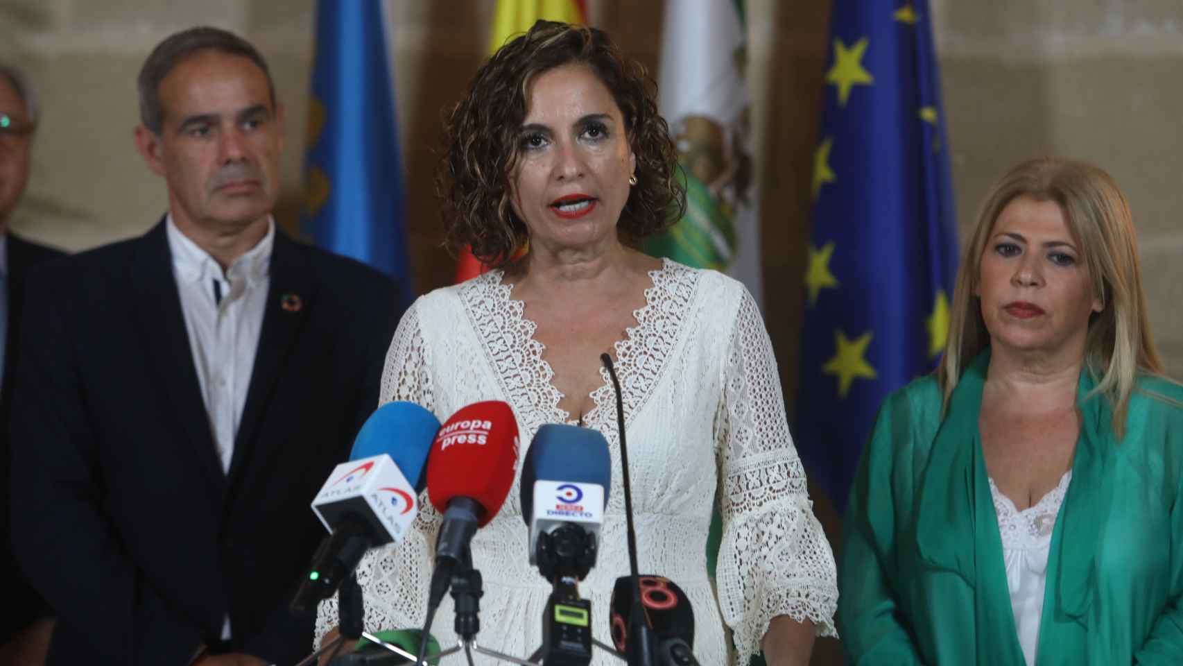 La ministra de Hacienda, María Jesús Montero, este jueves en Jerez de la Frontera.