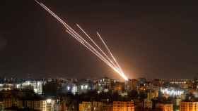 Misiles lanzados por los terroristas palestinos sobre Israel.