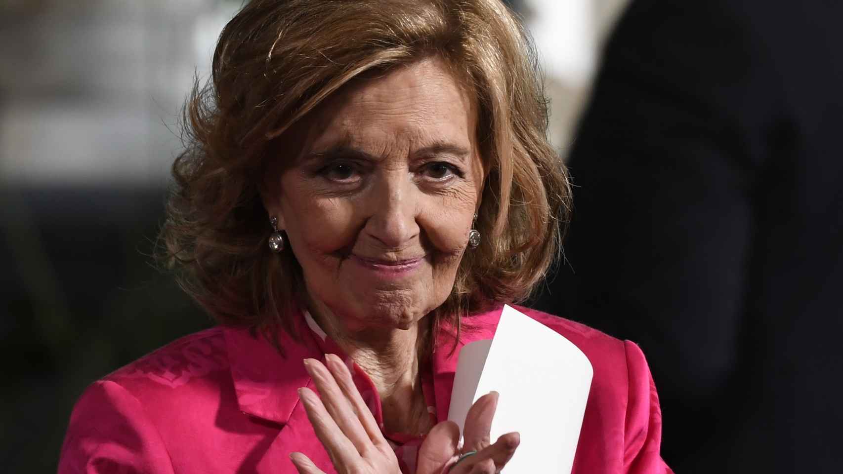 María Teresa Campos recibiendo un premio en Andalucía, en marzo de 2022.