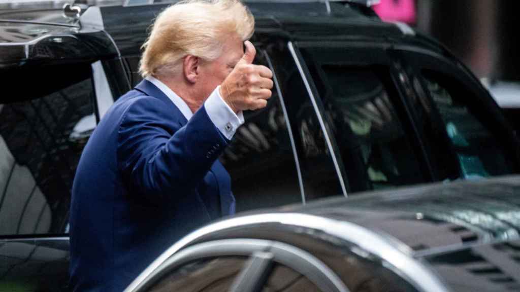 Donald Trump, a su salida de la Trump Tower, en Nueva York, el pasado miércoles 10 de agosto