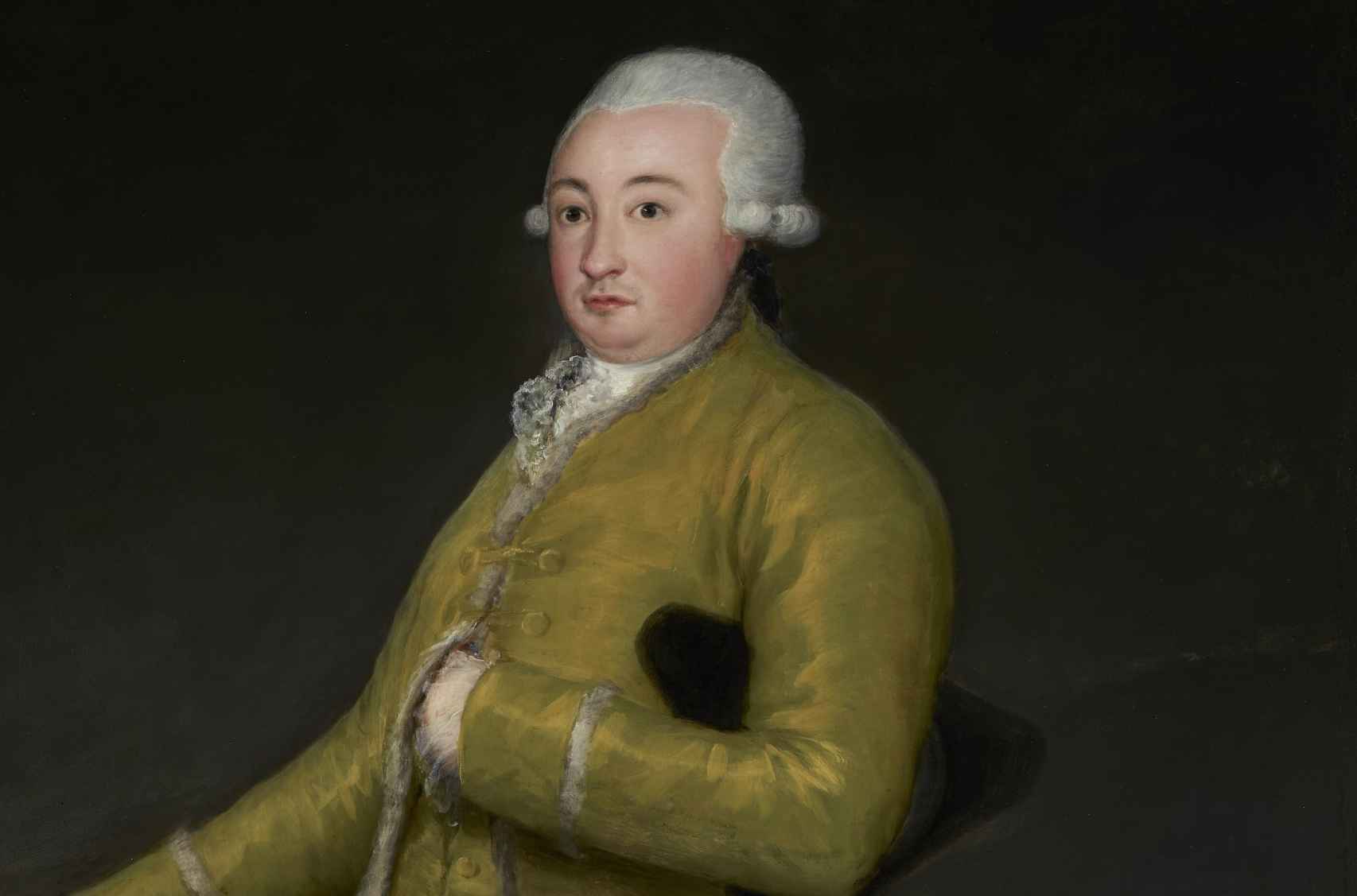 Detalle del retrato que Goya hizo a Francisco de Cabarrús