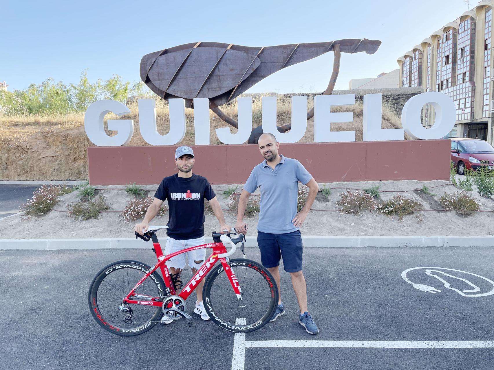 El atleta Enrique Nieto en Guijuelo.