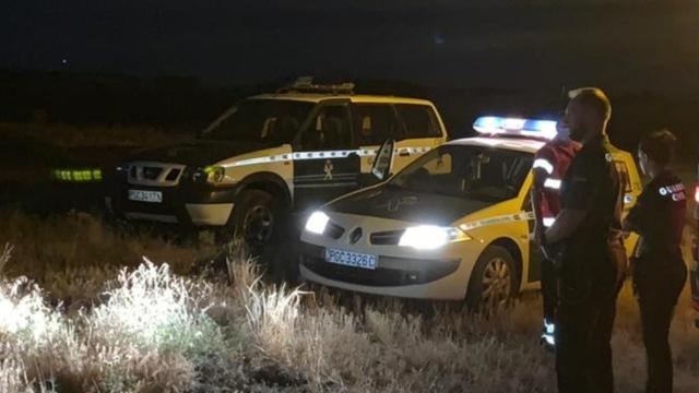 Búsqueda de la Guardia Civil durante la noche