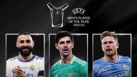 Benzema, Courtois y De Bruyne, nominados a mejor jugador de la UEFA