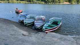 Barcas de recreo en el Duero a su paso por Zamora