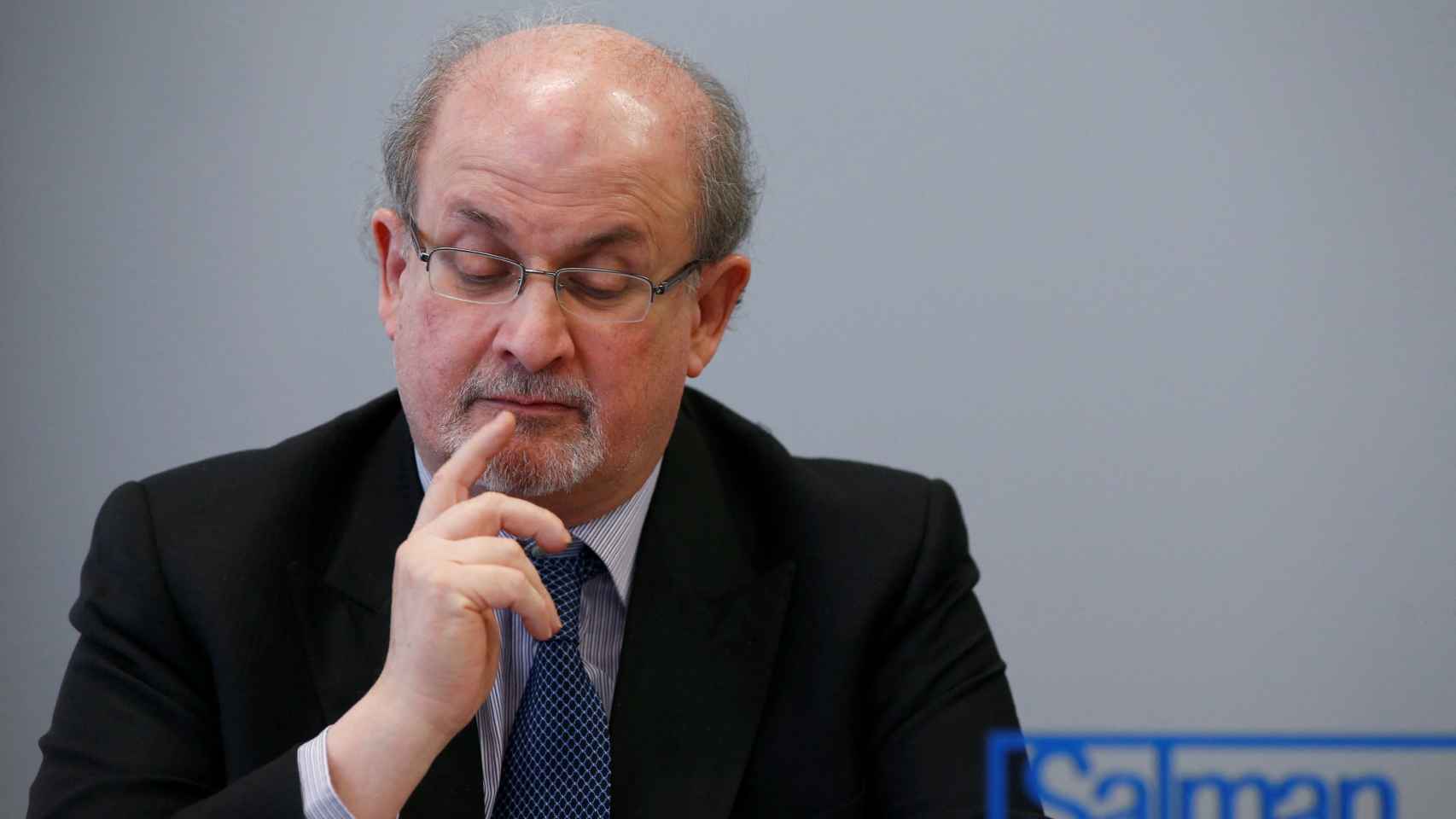 Salman Rushdie durante una conferencia en Frankfurt en 2015.