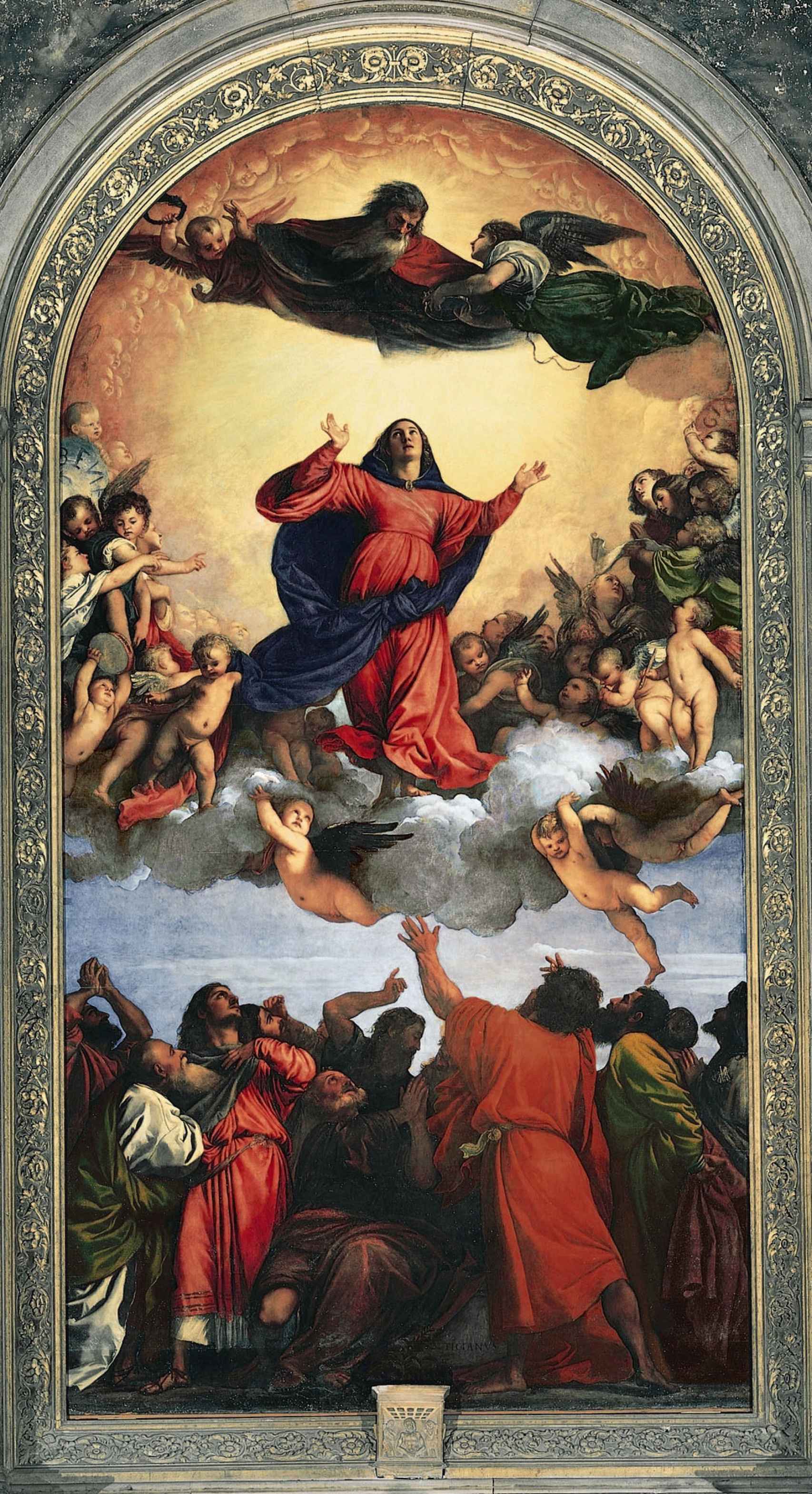 Tiziano: 'La Asunción de la Virgen', 1517