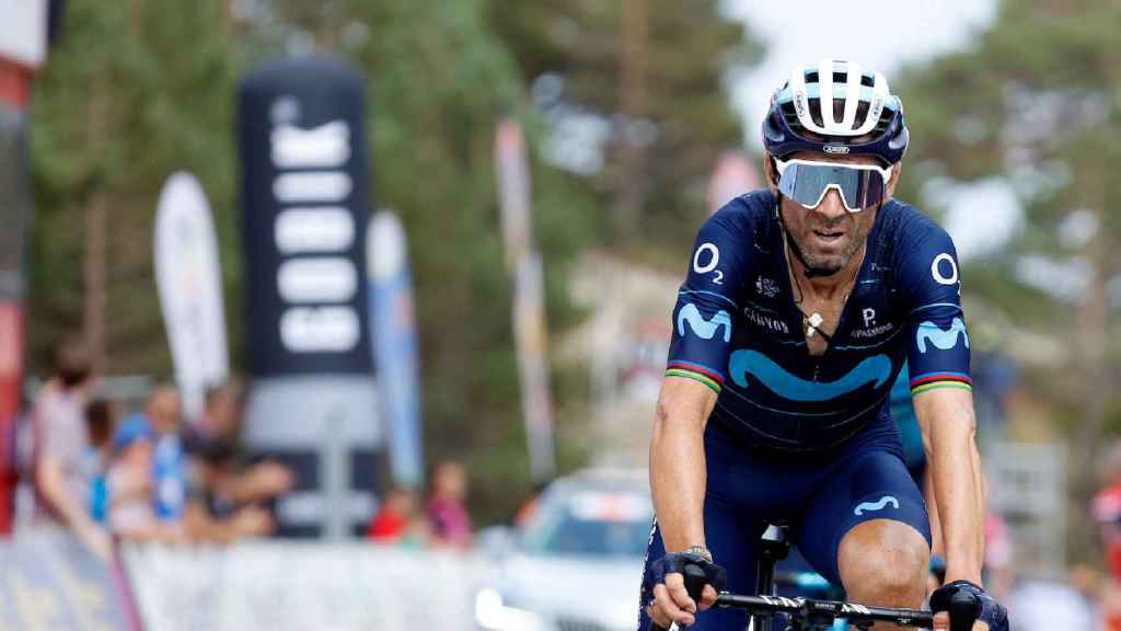 Alejandro Valverde en la Vuelta a Burgos.