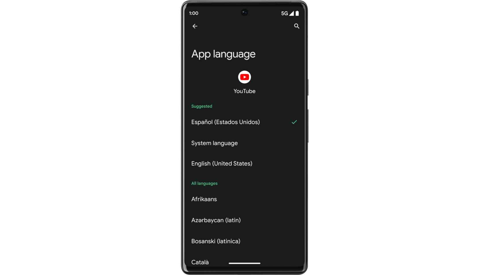 Ya podemos cambiar el idioma de apps en Android 13