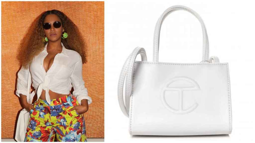 Beyoncé en Los Hamptons con bolso de la marca americana Telfar.