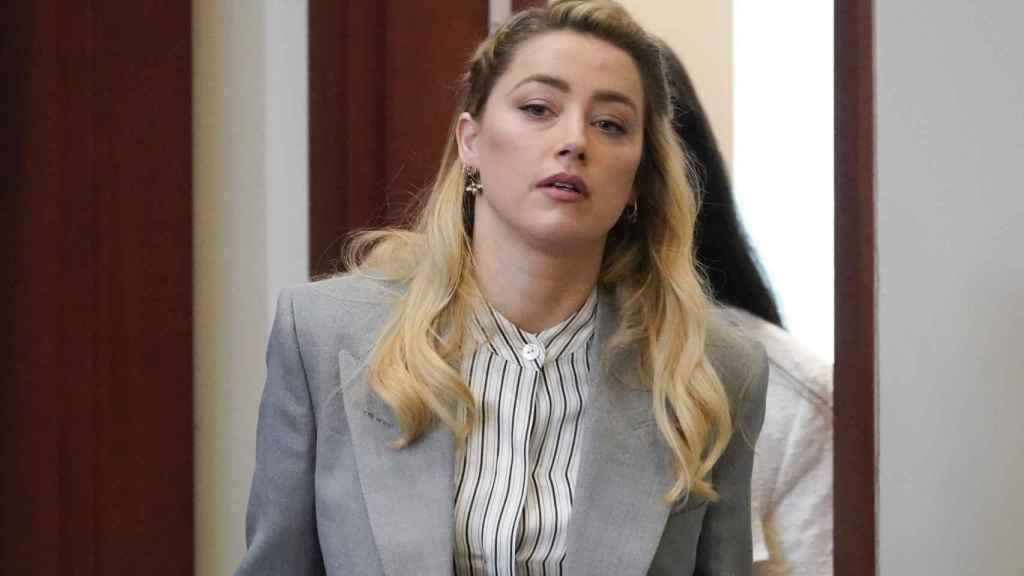 Amber Heard en una de las sesiones del juicio contra Johnny Depp, en mayo de 2022.