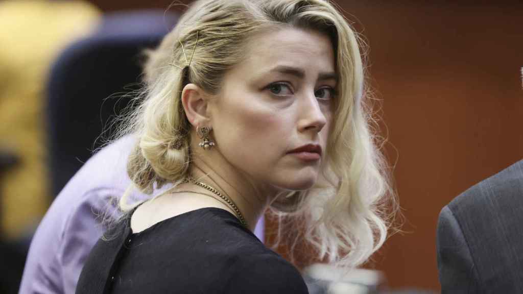 Amber Heard during her trial against Depp, in a session last June.