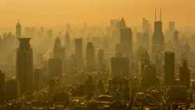 Imagen de la contaminación sobre la ciudad china de Shanghái.