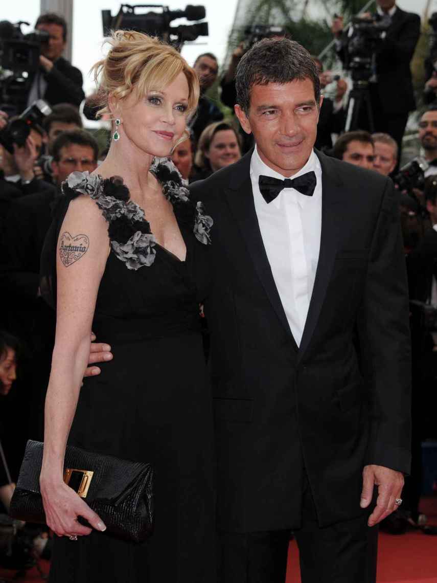 Melanie Griffith y Antonio Banderas, en Cannes, en el año 2011.