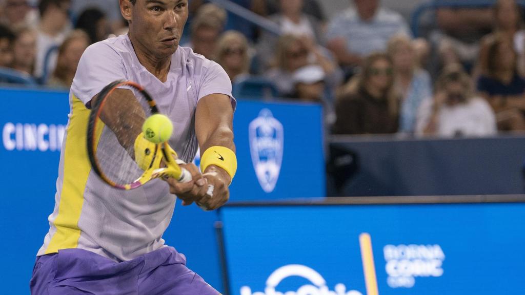 Rafa Nadal, ante Borna Coric, en el Master de Cincinati