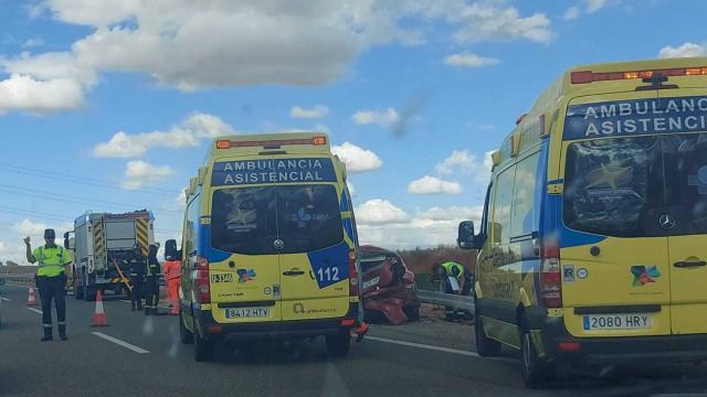 Accidente en San Cebrián de Castro (Zamora)