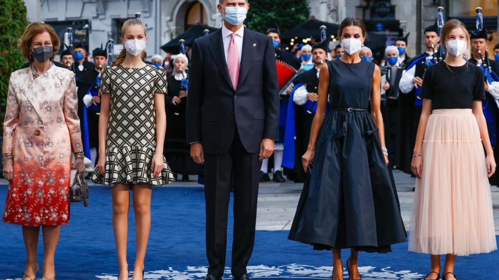 La familia real en los premios Princesa de Asturias 2021.