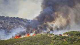 Incendio en Figueruela de Arriba, en la Sierra de la Culebra