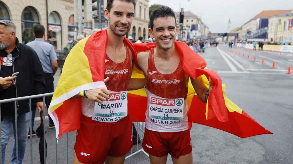 Alvaro Martin and Diego García Carrera, medalists from the European Championships in Munich