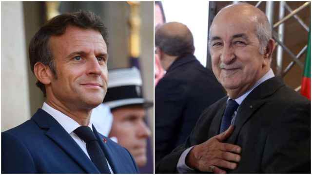 Emmanuel Macron y Abdelmadjid Tebboune