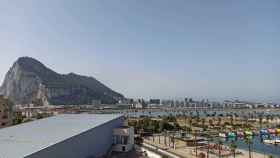 Vista de Gibraltar desde La Línea de la Concepción (Cádiz).