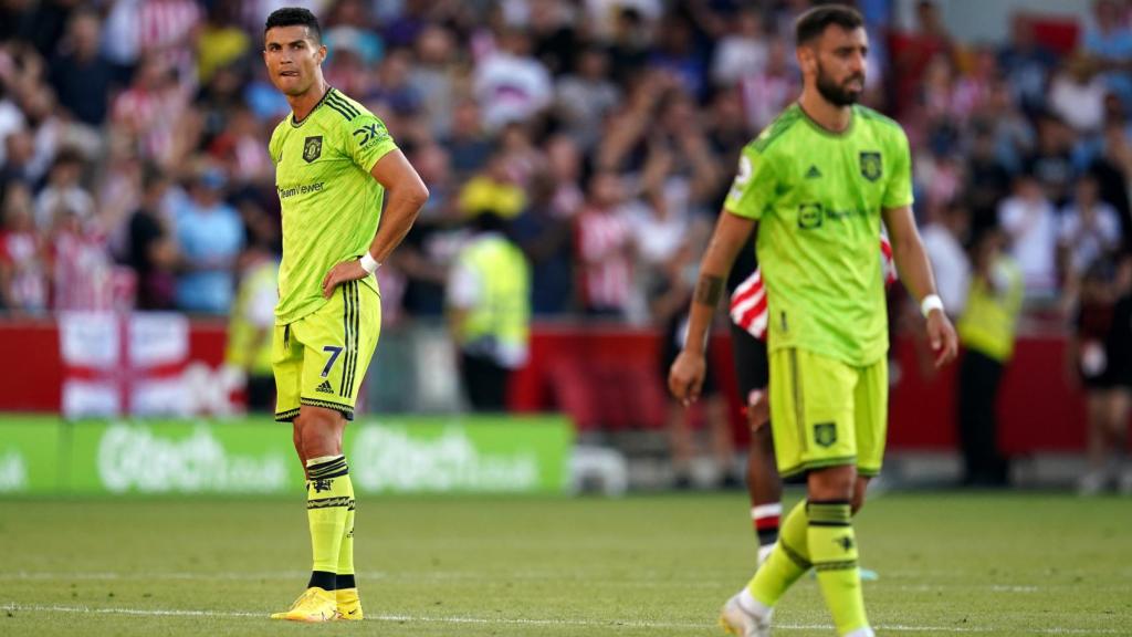 Cristiano Ronaldo, en un partido del Manchester United de la temporada 2022/2023