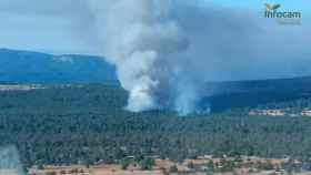 Incendio de Carrascosa (Cuenca). Foto: Plan INFOCAM.
