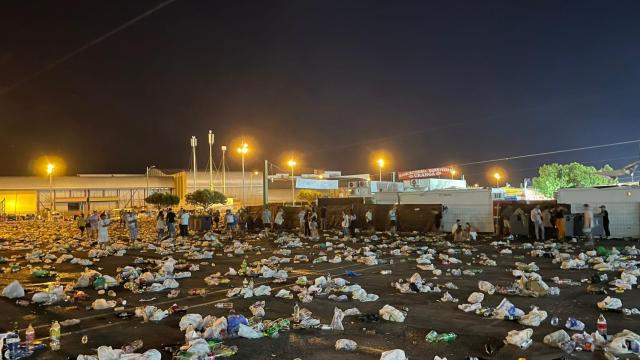 Imagen del Real tras el botellón.