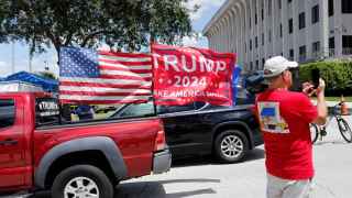 Seguidores de Trump en West Palm Beach, Florida.