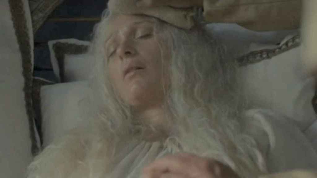 Aemma Arryn, reina consorte y esposa de Viserys Targaryen.