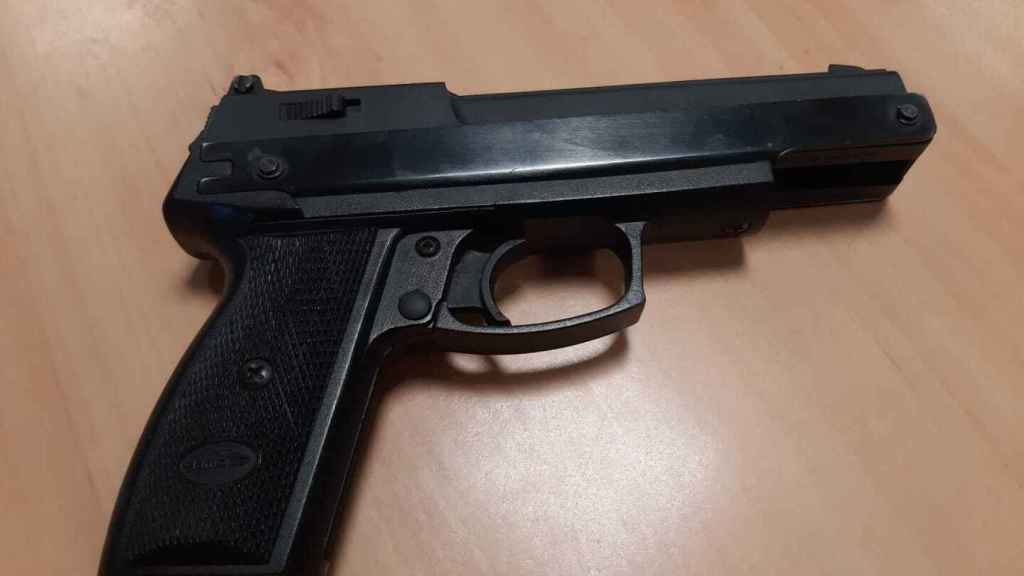 El arma requisada por los agentes de la Policía Local de Valladolid.