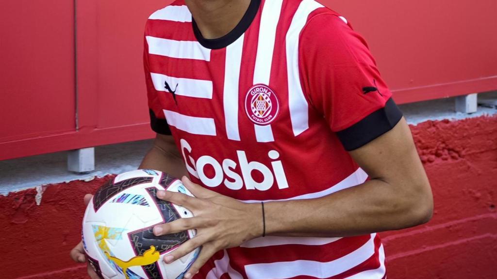 Reinier Jesus, en su presentación con el Girona
