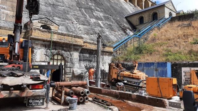 Las obras realizadas en la presa Villameca de León