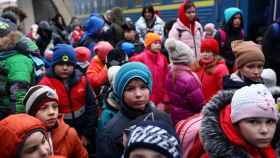 Un grupo de niños ucranianos.