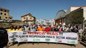 Manifestación en Tábara un plan de recuperación para el sector agrario tras los incendios