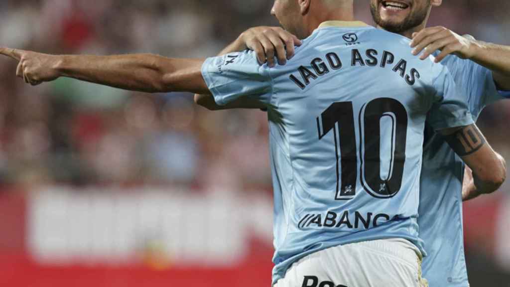 Iago Aspas, celebrando un gol del Celta de Vigo