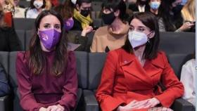 Las ministras de Igualdad, Irene Montero, y Justicia, Pilar Llop, en un acto el pasado noviembre./