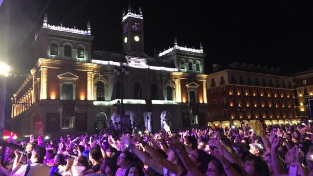 Imagen de archivo de un concierto durante unas fiestas de Valladolid
