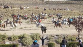 Un encierro en Portillo en unas fiestas anteriores