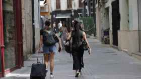 Turistas en la ciudad de Valencia, esta semana.