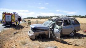 Estado en el que quedó el coche accidentado