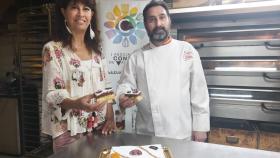 Presentación de la tarta de San Lorenzo.