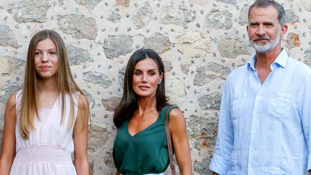 Felipe, Letizia y la infanta Sofía el pasado mes de agosto en Palma.