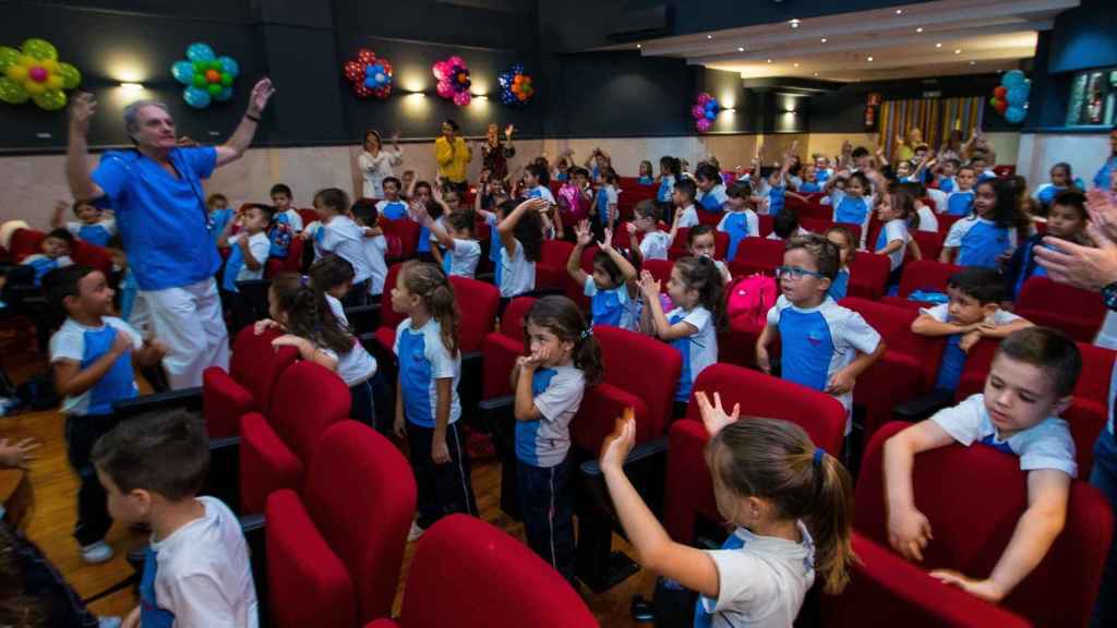 Un taller en el colegio María Auxiliadora de Las Palmas de Gran Canaria, en 2019.