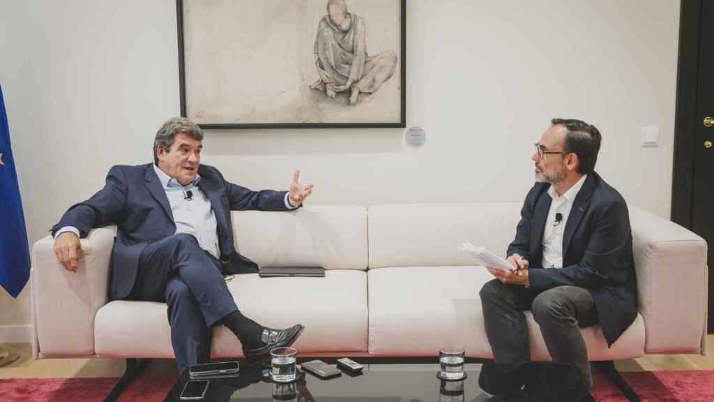 Entrevista del ministro de Inclusión, José Luis Escrivá, con el adjunto al director de EL ESPAÑOL, Fernando Garea.