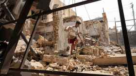 Ruinas por los enfrentamientos entre militantes chiítas rivales en Basora.