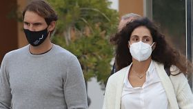 El tenista Rafa Nadal junto a su esposa, Xisca Perelló, en una imagen tomada en diciembre de 2020.