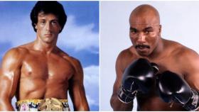 Silvester Stallone como Rocky Balboa y Earnie Shavers