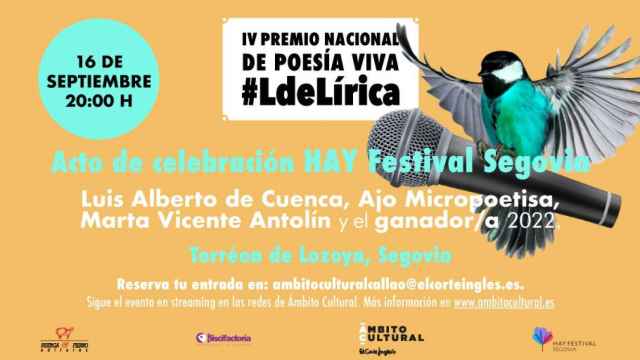 Un hueco libre en el Parnaso: el Hay Festival Segovia recibirá al ganador del Premio de Poesía #LdeLírica