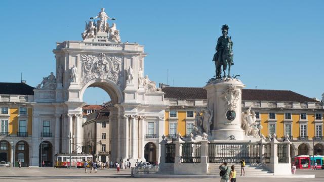 Plaza del Comercio, Lisboa (Portugal).